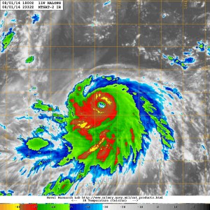 20140801.2332.mtsat2.x.ir1km.11WHALONG.75kts-967mb-149N-1369E.100pc